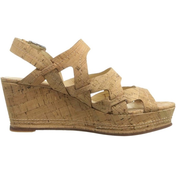 donald pliner cork wedge